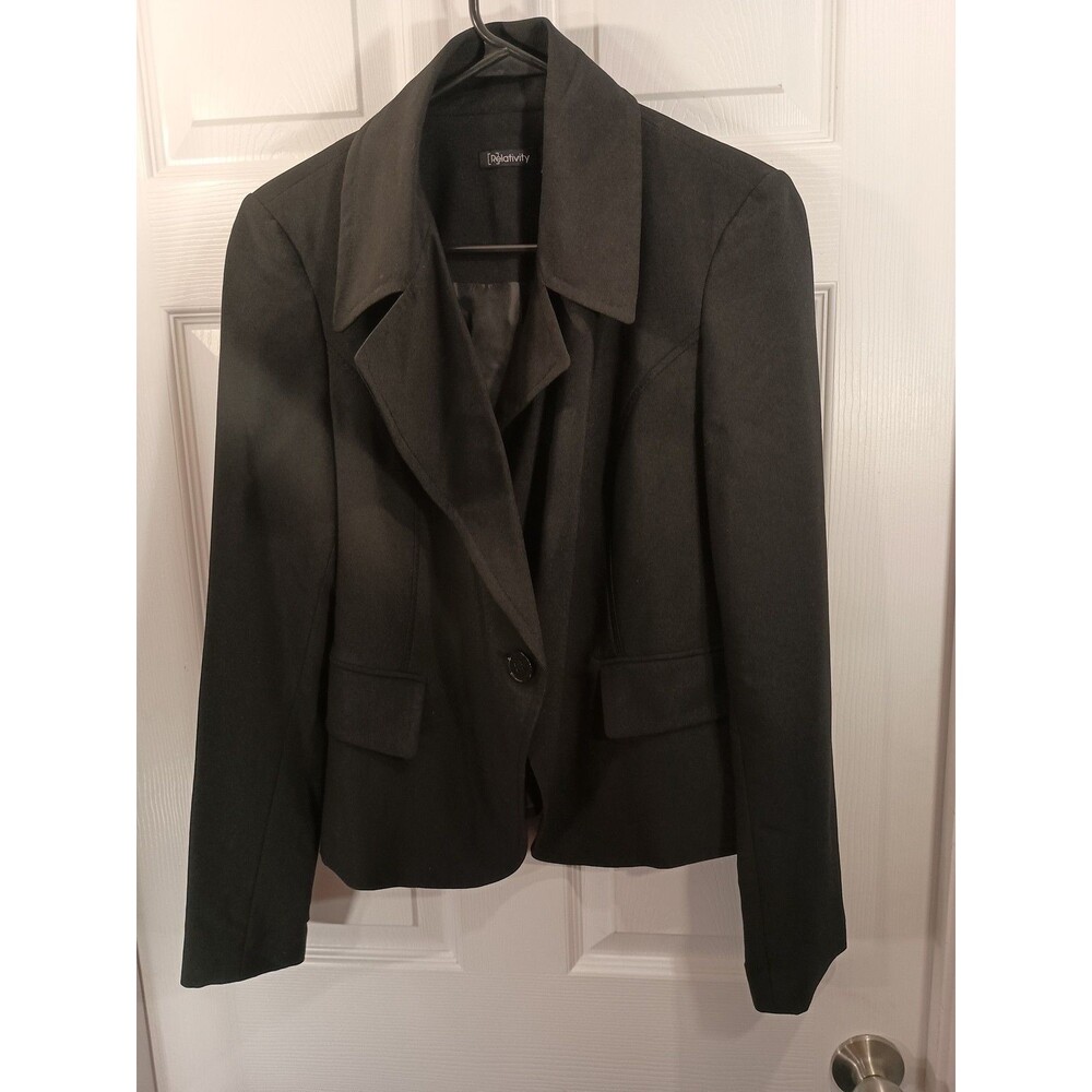 Relativity Blazer Jacket Size 8 Black